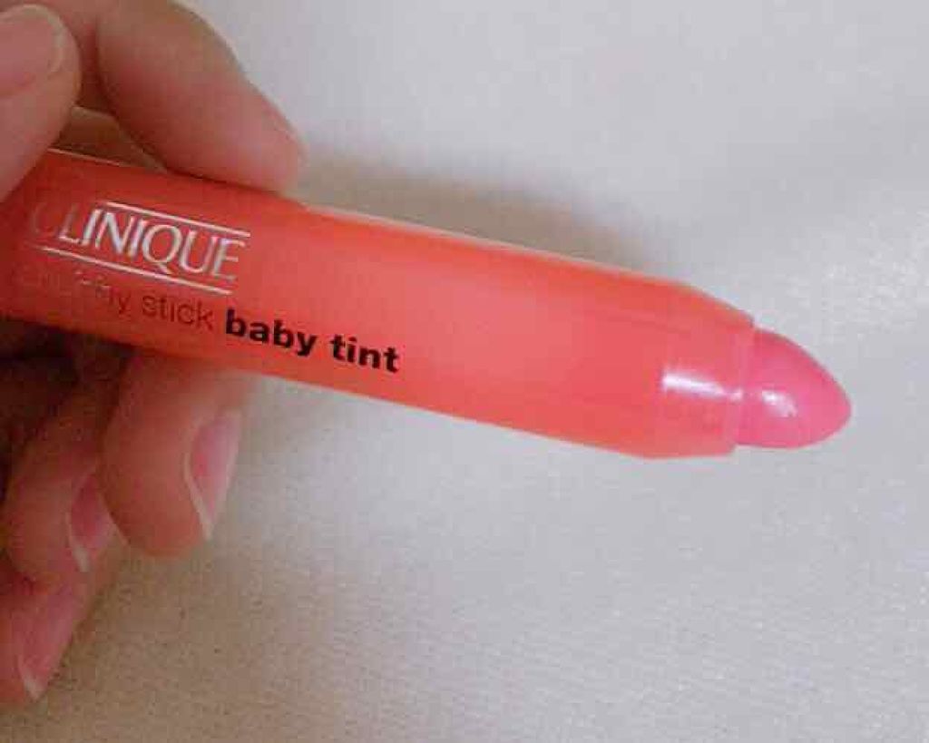 チャビー スティック ティント モイスチャライジング リップ カラー バーム ポッピン ポピー/CLINIQUE/リップティントを使ったクチコミ（2枚目）