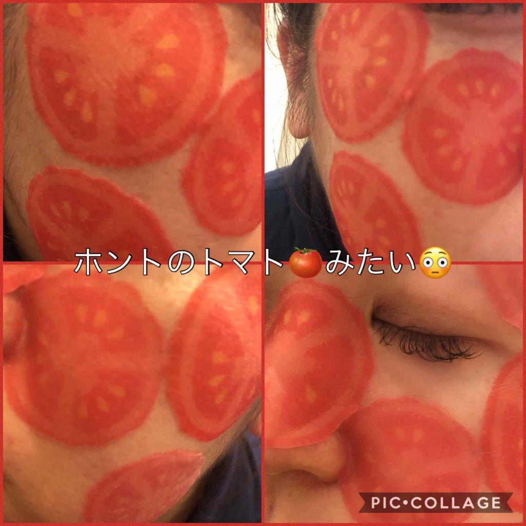 Slice mask sheet トマト/KOCOSTAR(ココスター)/シートマスク・パックを使ったクチコミ(2枚目)