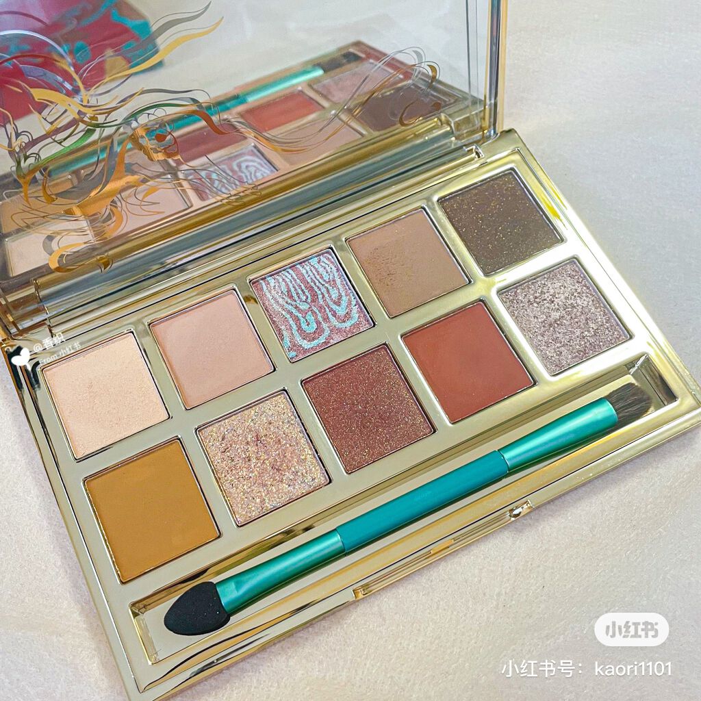 10色アイシャドウパレット 敦煌博物館シリーズ/CARSLAN/アイシャドウパレットを使ったクチコミ（1枚目）