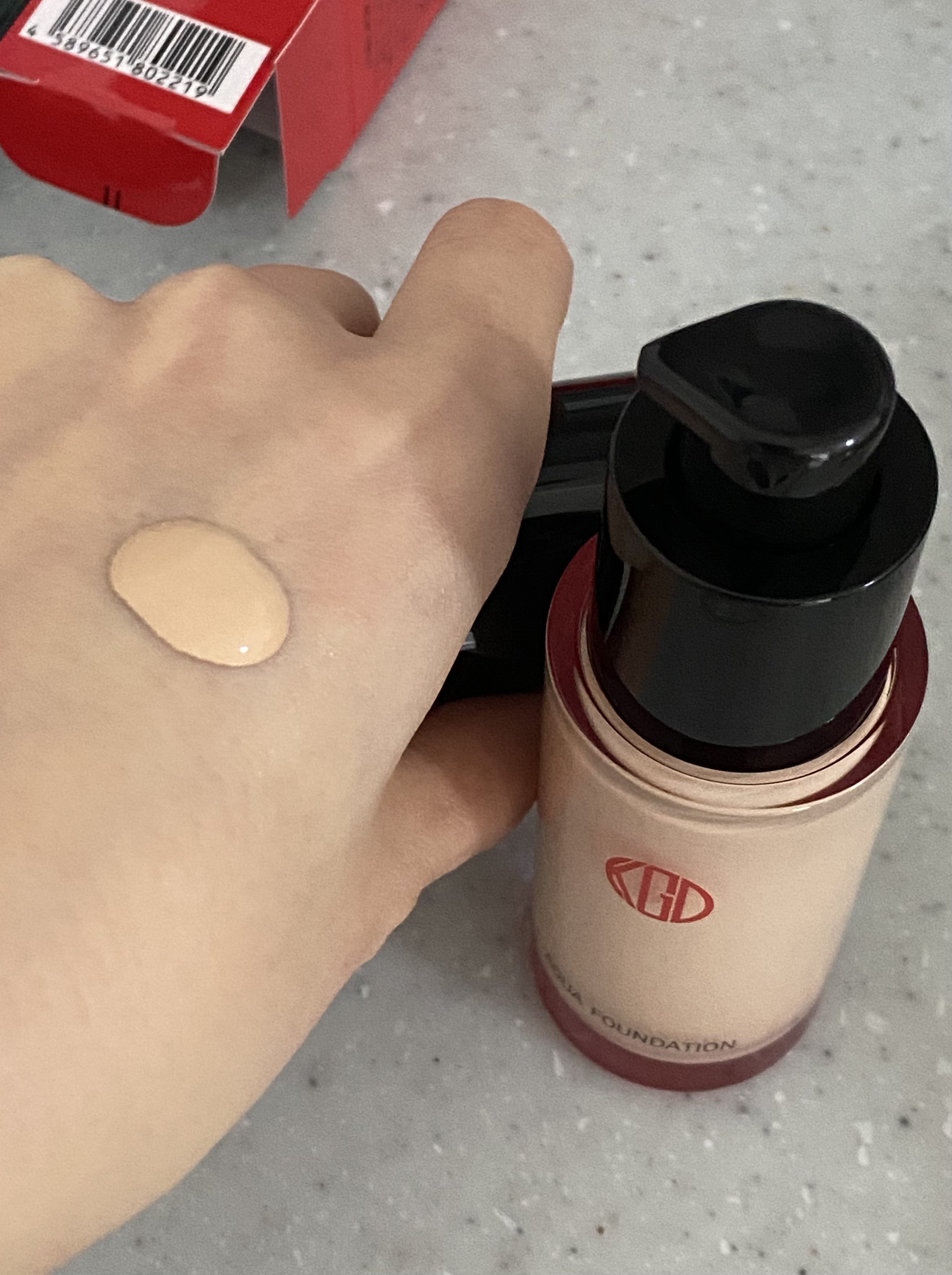 マイファンスィー アクアファンデーション 013(標準色) ピンクオークル/Koh Gen Do/リキッドファンデーションを使ったクチコミ（3枚目）