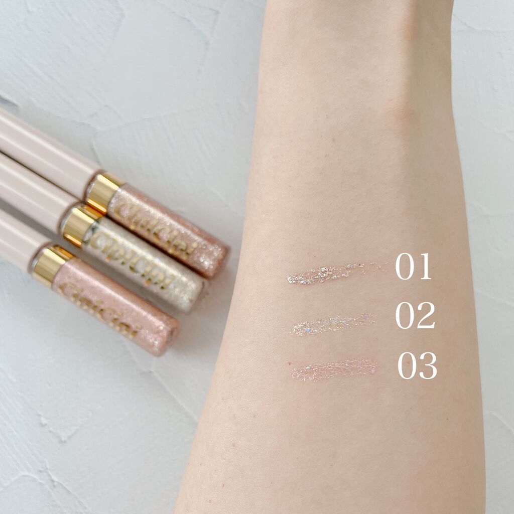 グリッターイルミネーションライナー/CipiCipi/リキッドアイライナーを使ったクチコミ（3枚目）