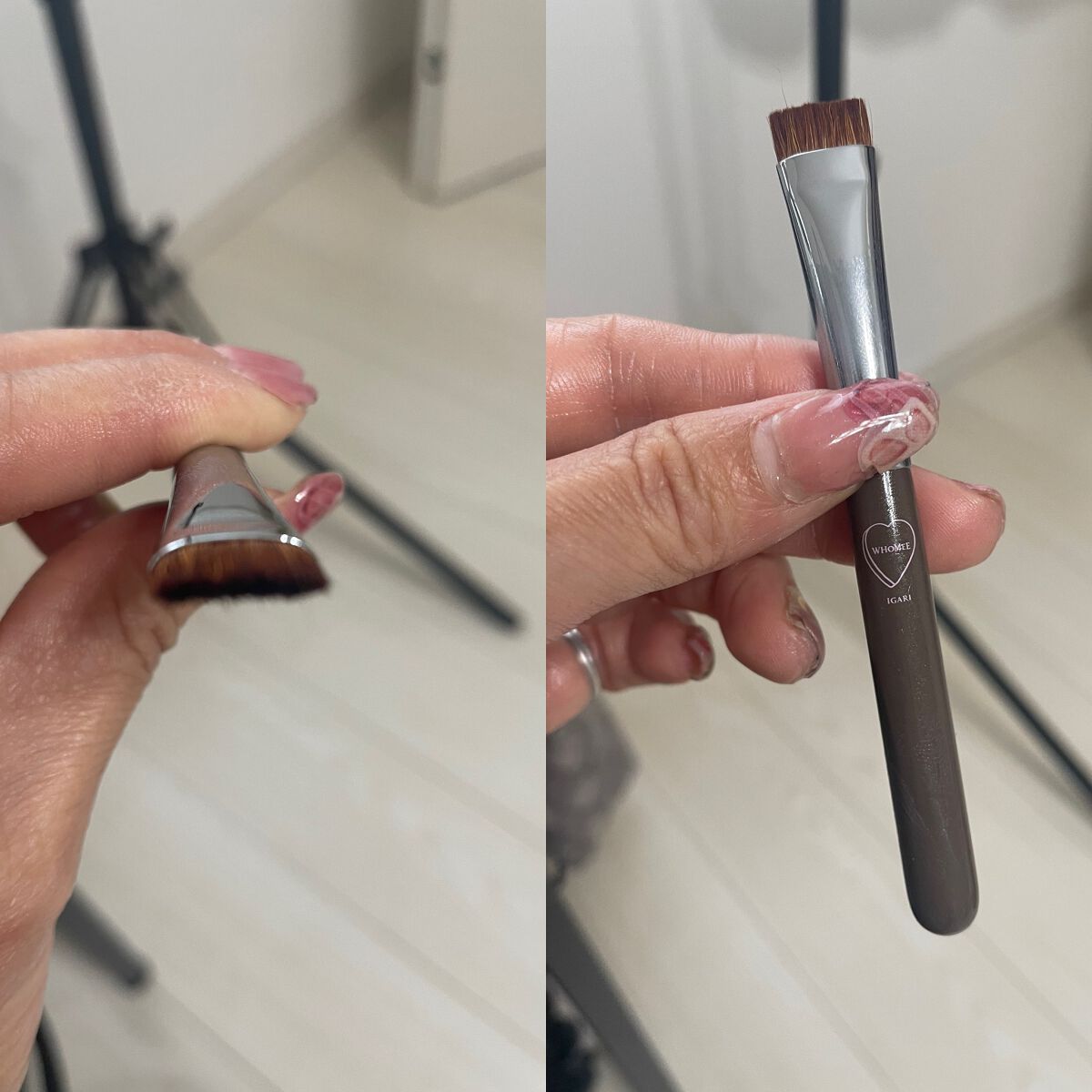 平行眉ブラシ 熊野筆/WHOMEE/メイクブラシを使ったクチコミ(5枚目)