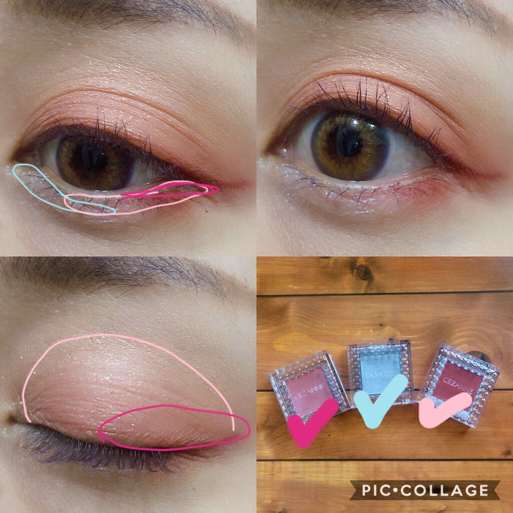 シングルカラーアイシャドウ/CEZANNE/単色アイシャドウを使ったクチコミ（2枚目）