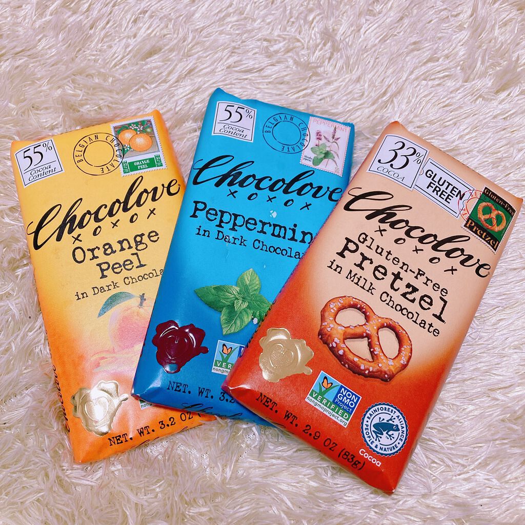 ブラックフライデーだったので
iHerbでたくさん頼んだ🤣

このチョコレートめちゃくちゃ
美味しかったのでメモ✍️💓
オレンジピール、チョコミント、プレッツェル
どれも当たり😍
オレンジピールはちゃんとオレンジピール入っているしオレ