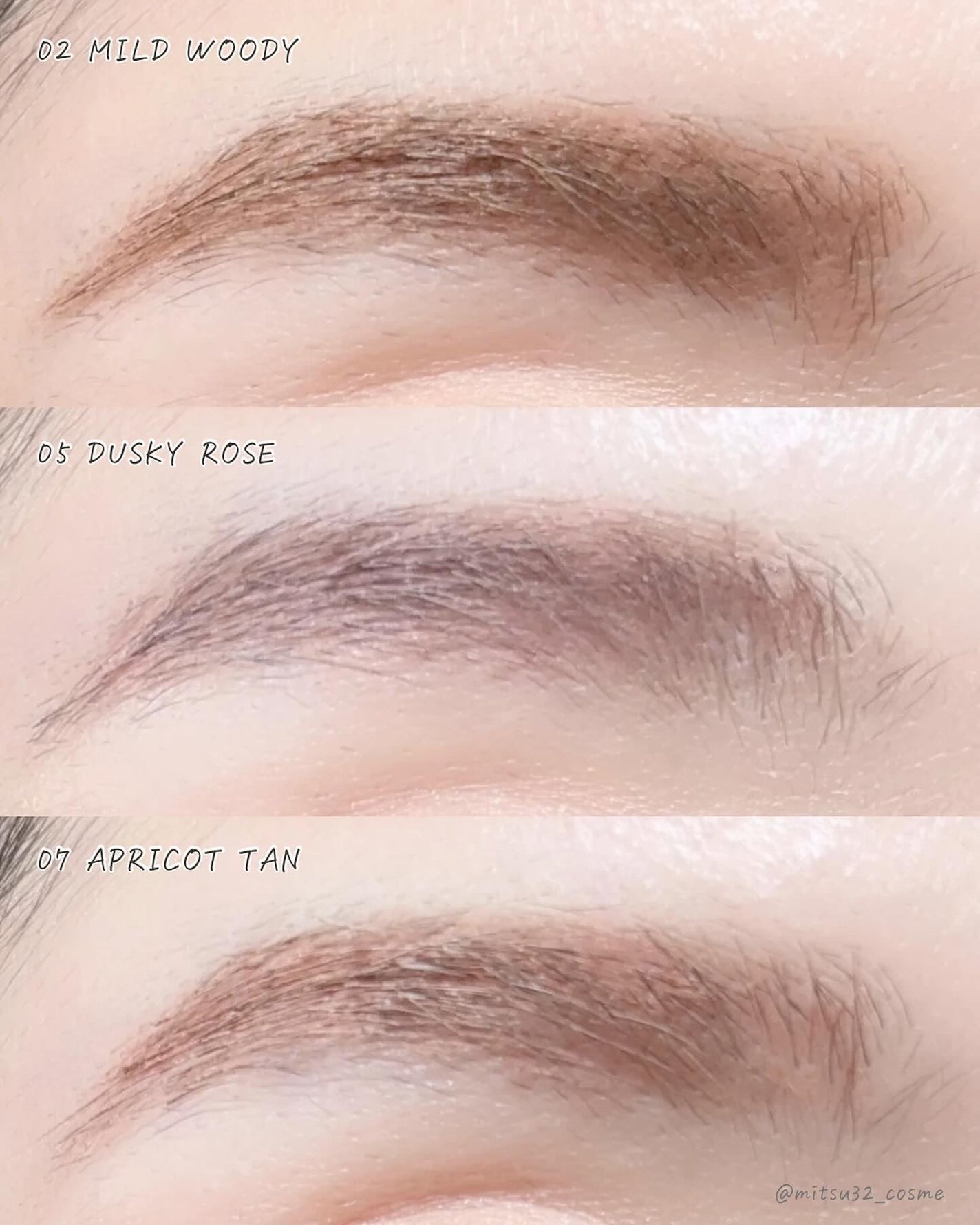 ハンオールブロウカラ/rom&nd/眉マスカラを使ったクチコミ(7枚目)