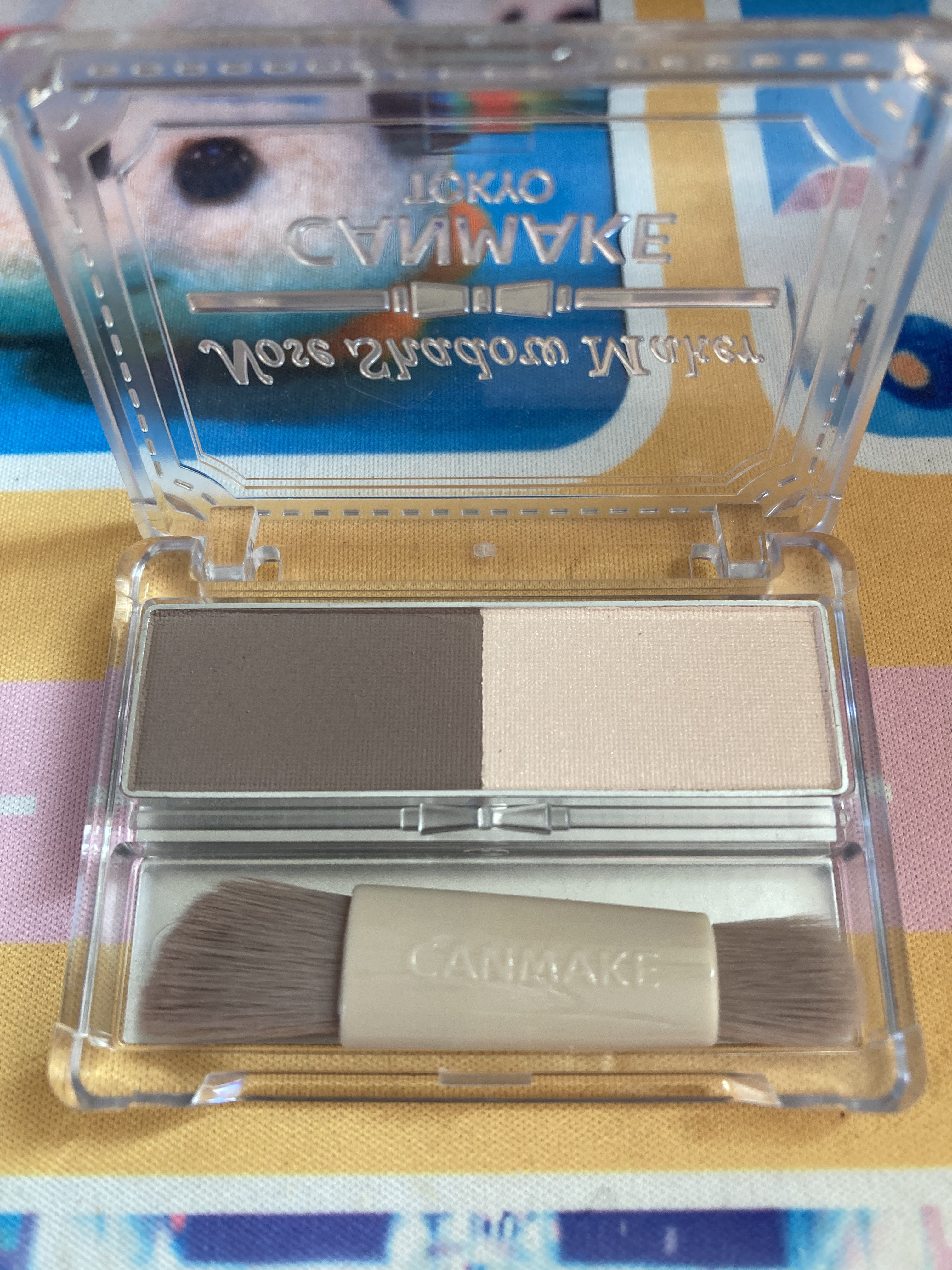 ノーズシャドウメーカー 02 グレイッシュピンク/キャンメイク/ハイライト・シェーディングを使ったクチコミ（3枚目）