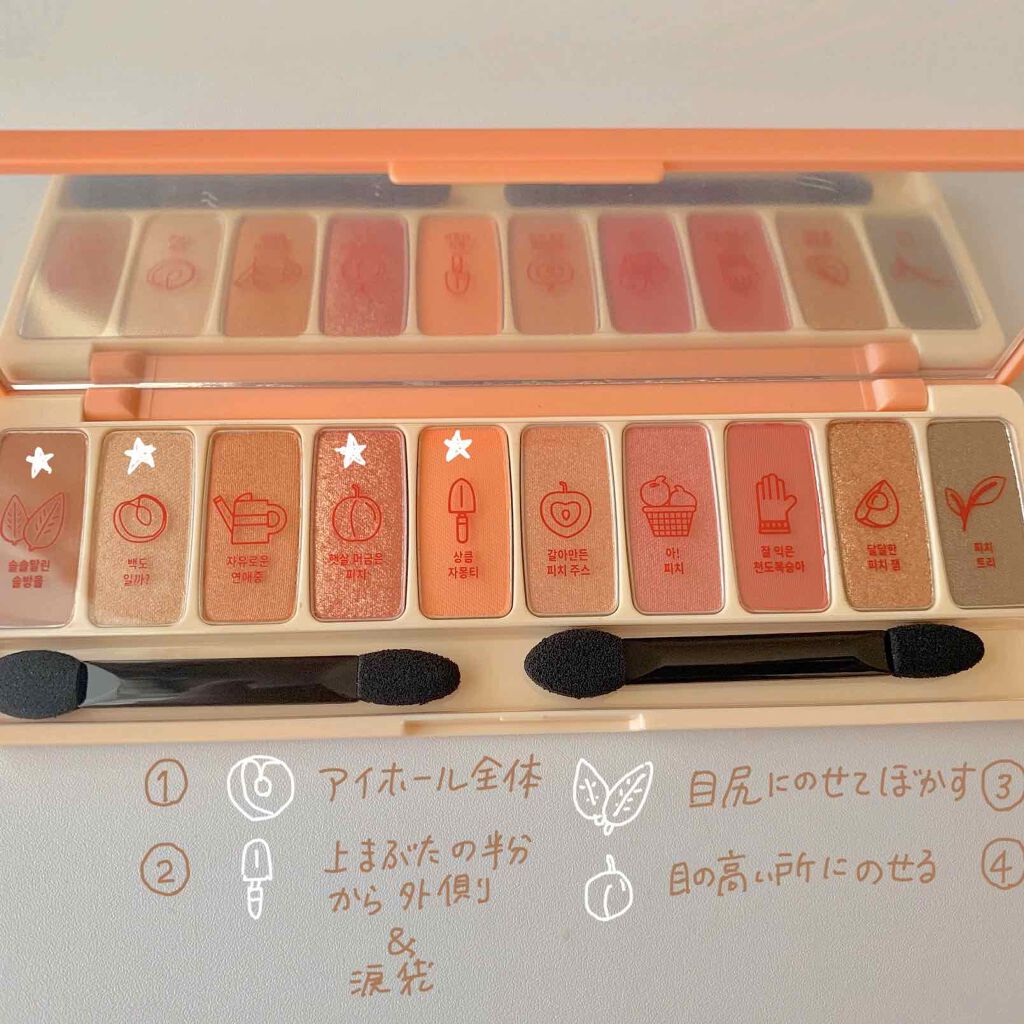 プレイカラー アイシャドウ/ETUDE/アイシャドウパレットを使ったクチコミ（3枚目）