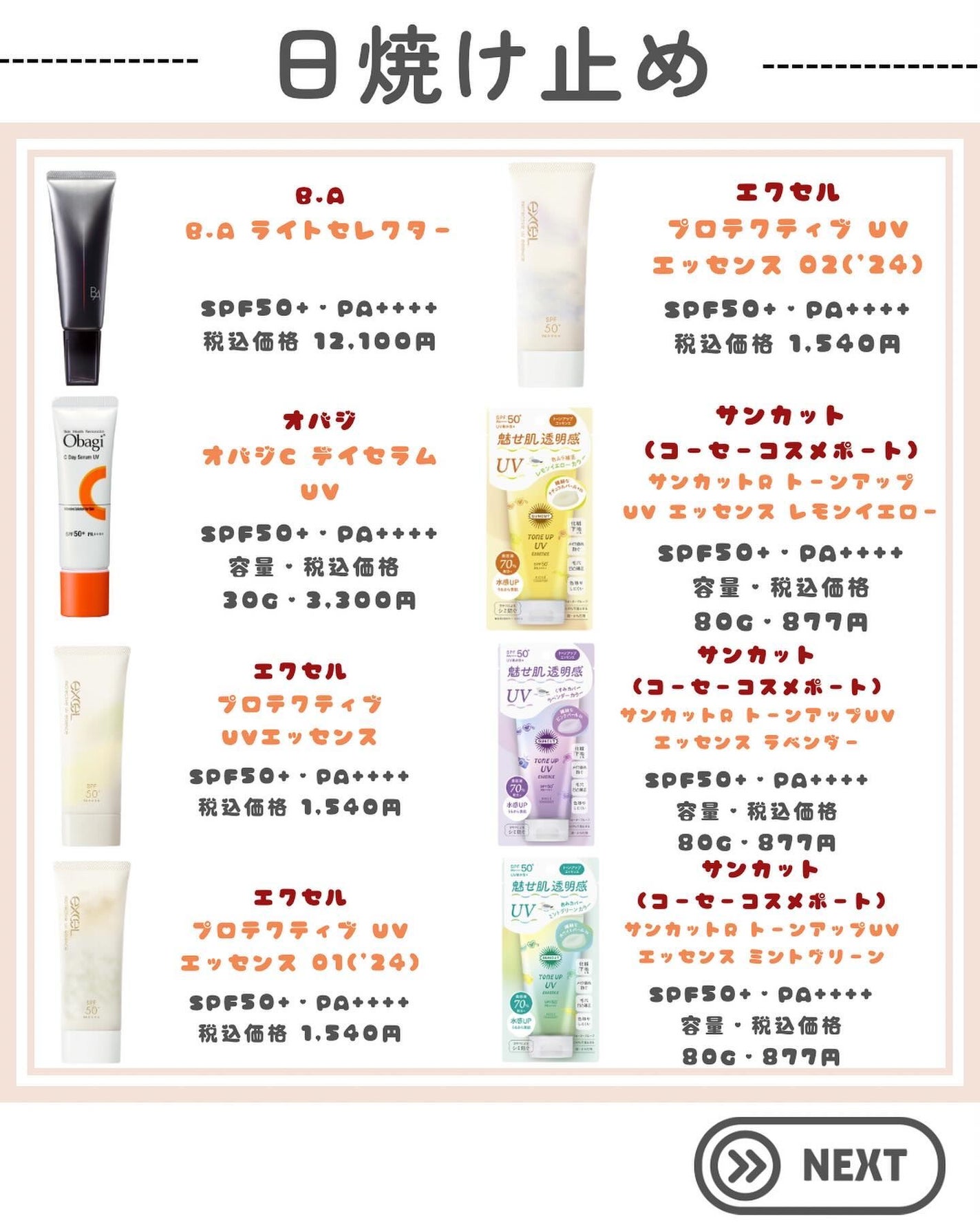 トーンアップUV エッセンス/サンカット®/日焼け止めローションを使ったクチコミ(6枚目)