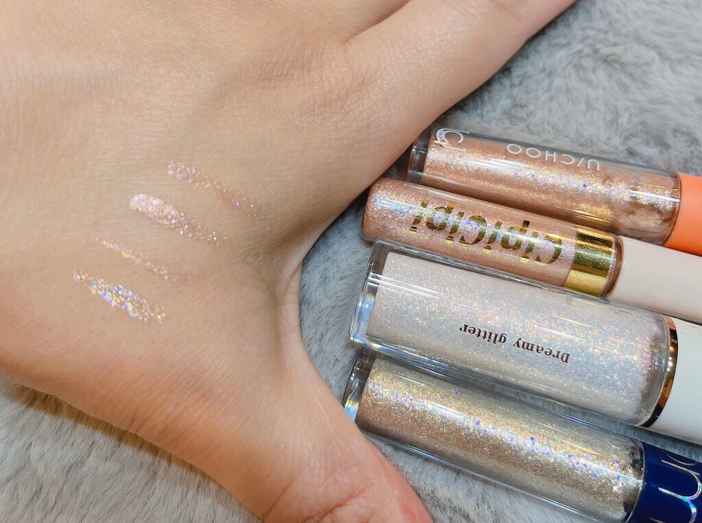 リキッド グリッター シャドウ/rom&nd/グリッターを使ったクチコミ(2枚目)