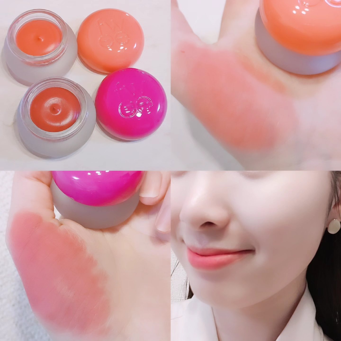 リップアンドチーク ブラーリープリンポット/fwee/口紅を使ったクチコミ（1枚目）