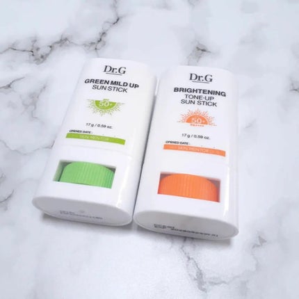 ブライトニングアップサンスティック SPF50+ PA++++/Dr.G/日焼け止めスティックを使ったクチコミ(1枚目)