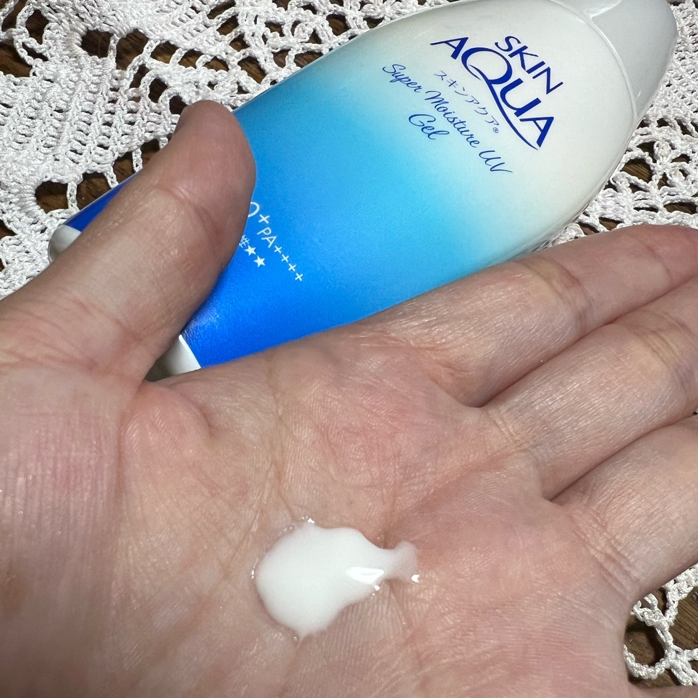 スキンアクア スーパーモイスチャージェル/スキンアクア/日焼け止めジェルを使ったクチコミ(2枚目)