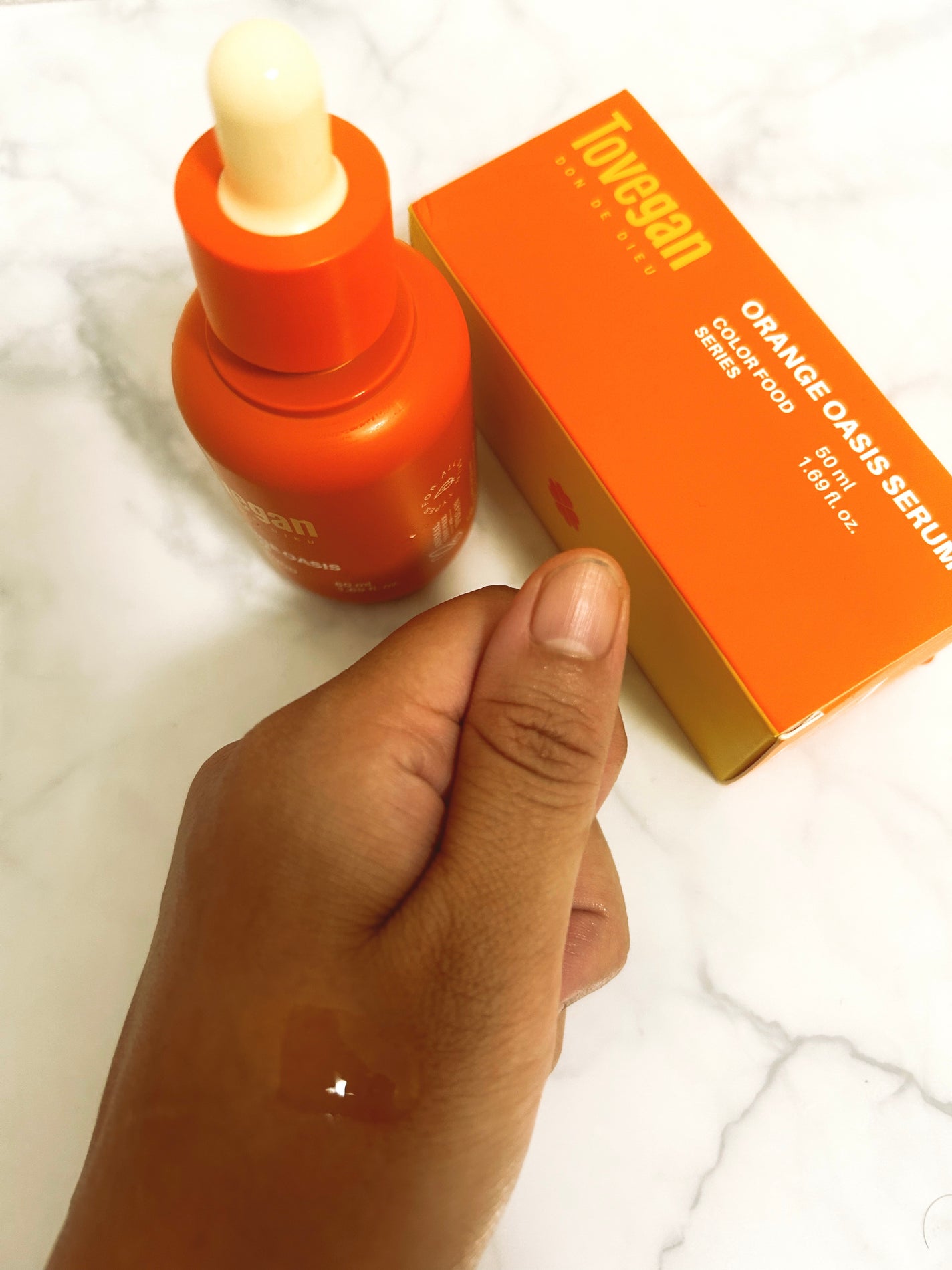 カラーフードシリーズオレンジオアシスセラム/Tovegan/美容液を使ったクチコミ(2枚目)