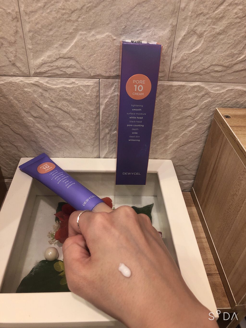 ポアーテンクリーム/DEWYCEL/化粧下地を使ったクチコミ(2枚目)