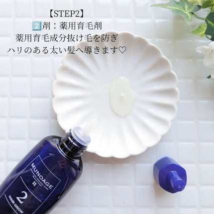 Wアプローチヘアプログラム/MUNOAGE(ミューノアージュ)/頭皮ローションを使ったクチコミ(6枚目)