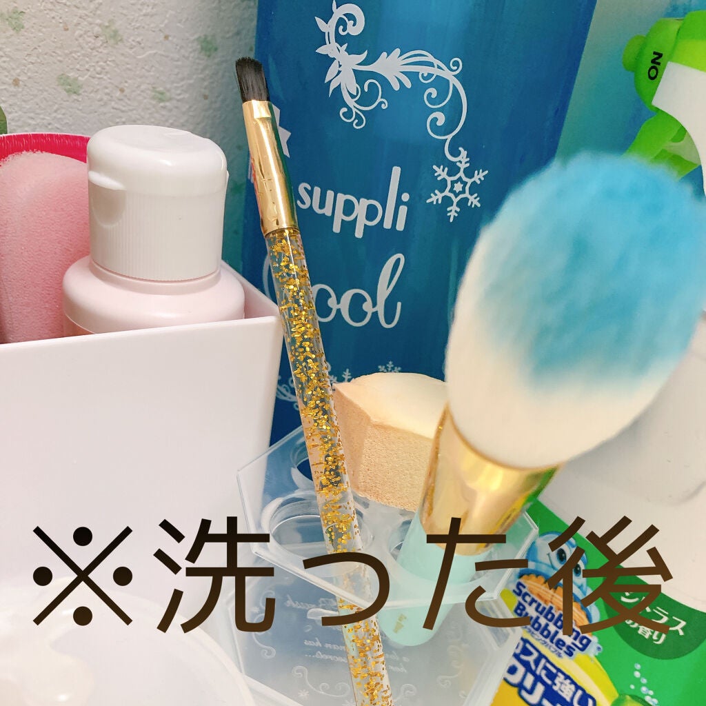 パフ・スポンジ専用洗剤/DAISO/その他化粧小物を使ったクチコミ(3枚目)