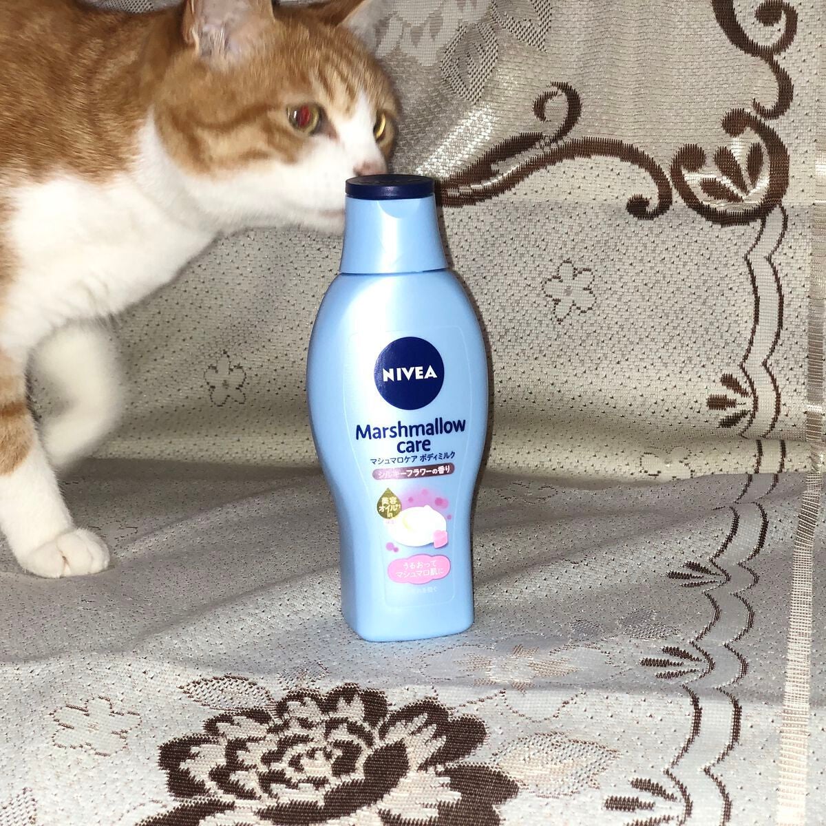 マシュマロケアボディミルク シルキーフラワーの香り/ニベア/ボディミルクを使ったクチコミ(1枚目)