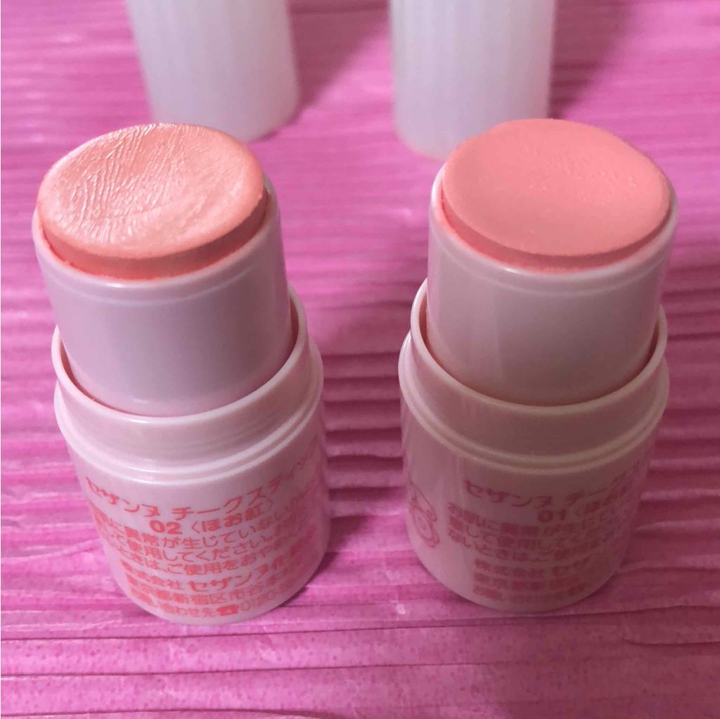 チークスティック/CEZANNE/ジェル・クリームチークを使ったクチコミ（2枚目）