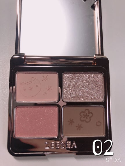アニマルアイシャドウ(4シェード)/ZEESEA/アイシャドウパレットを使ったクチコミ(5枚目)
