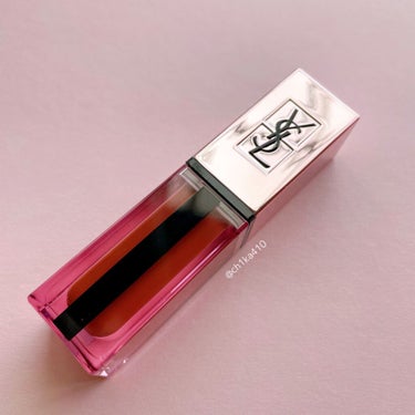 ルージュ ピュールクチュール ヴェルニ ウォーターグロウ No.202 インサージェント レッド/YVES SAINT LAURENT BEAUTE/口紅を使ったクチコミ（3枚目）