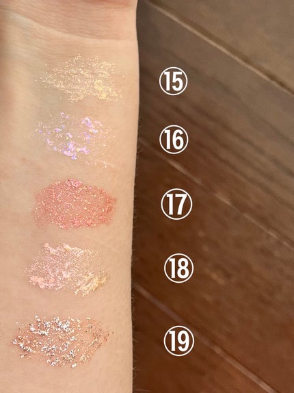 リキッド グリッター シャドウ/rom&nd/グリッターを使ったクチコミ(6枚目)