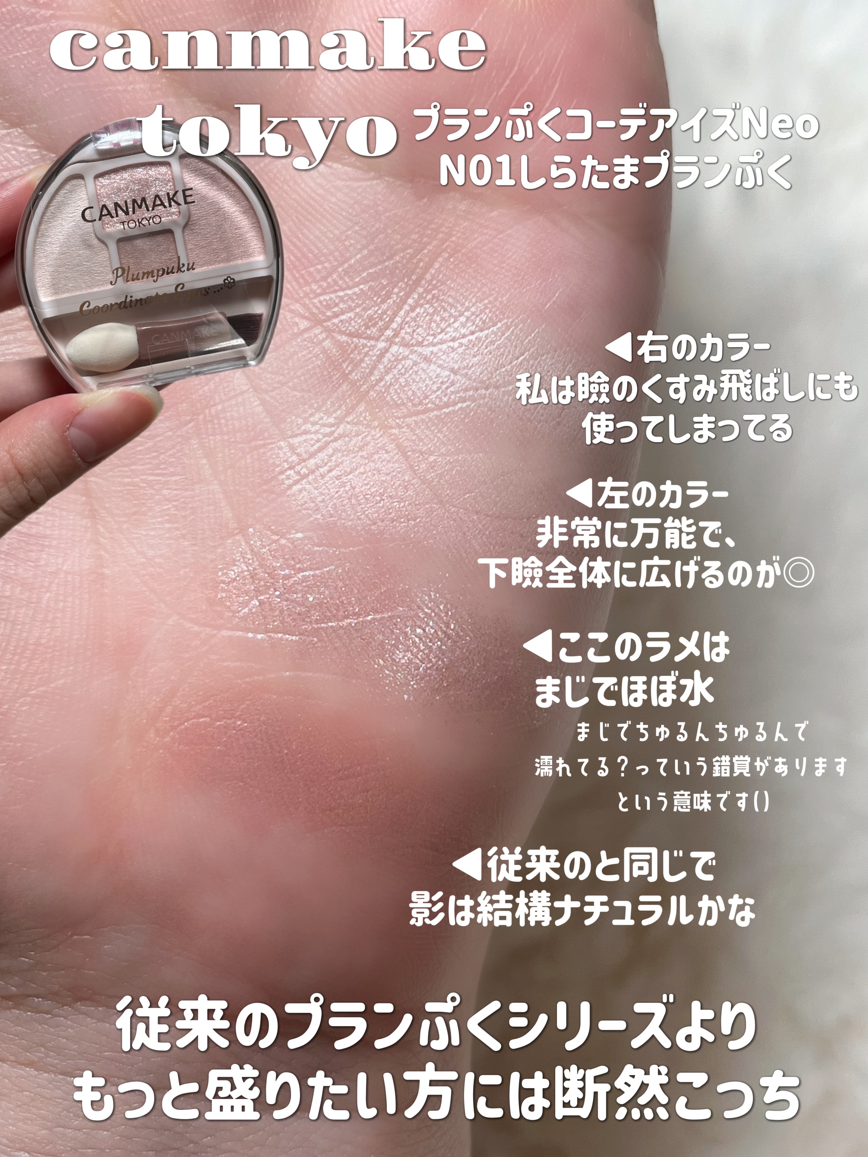 プランぷくコーデアイズNeo/キャンメイク/アイシャドウを使ったクチコミ（2枚目）