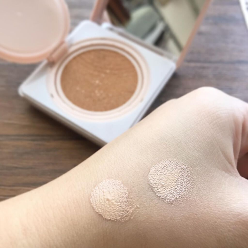 デュアルクッション 01 ナチュラルカラー/Fujiko/クッションファンデーションを使ったクチコミ（3枚目）