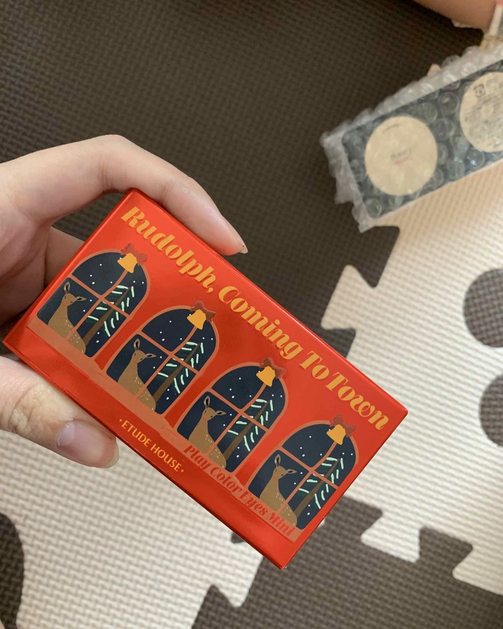 ルドルフ プレイカラー アイシャドウミニ トナカイ/ETUDE/アイシャドウパレットを使ったクチコミ（1枚目）