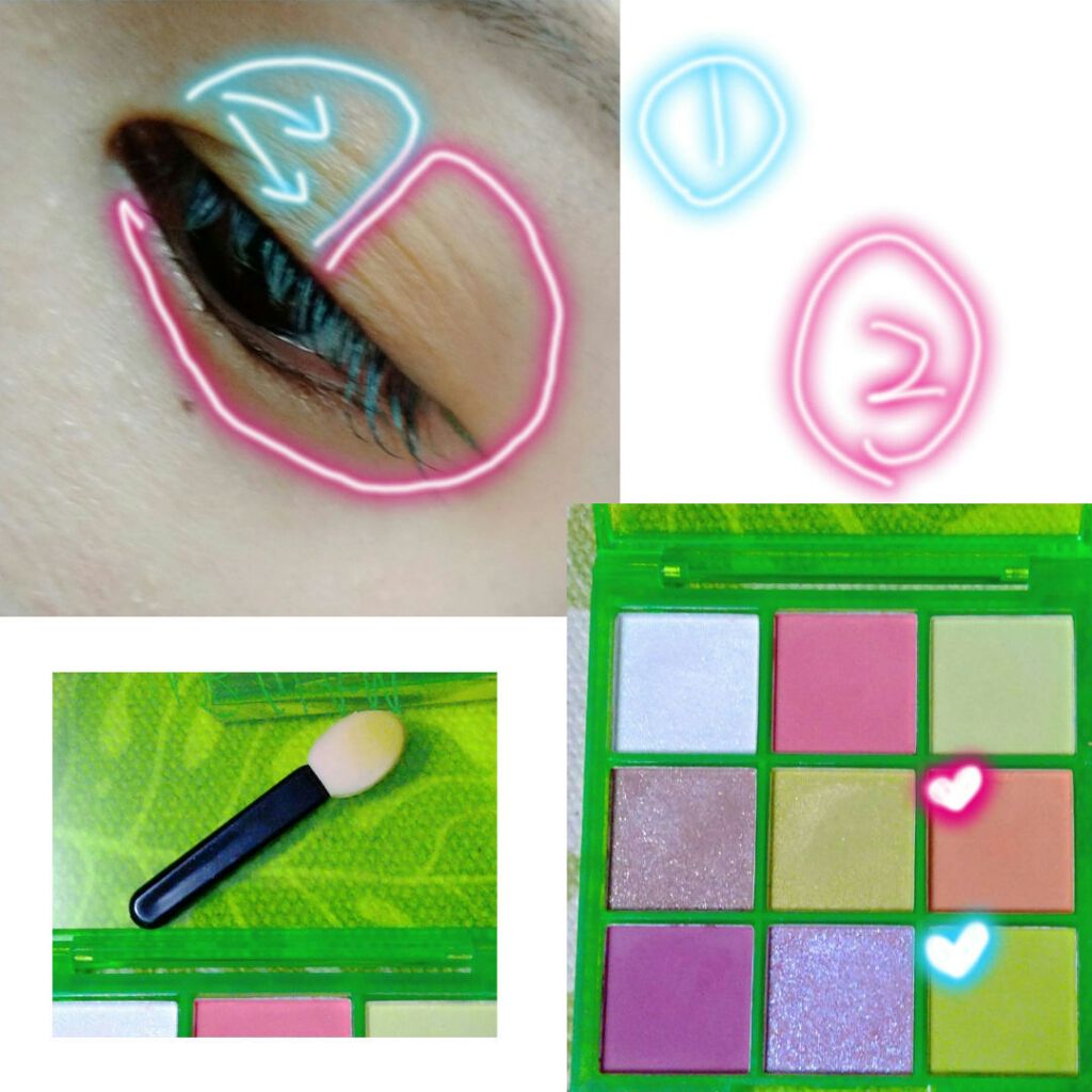 UR GLAM BLOOMING EYE COLOR PALETTE/U R GLAM/アイシャドウパレットを使ったクチコミ(3枚目)