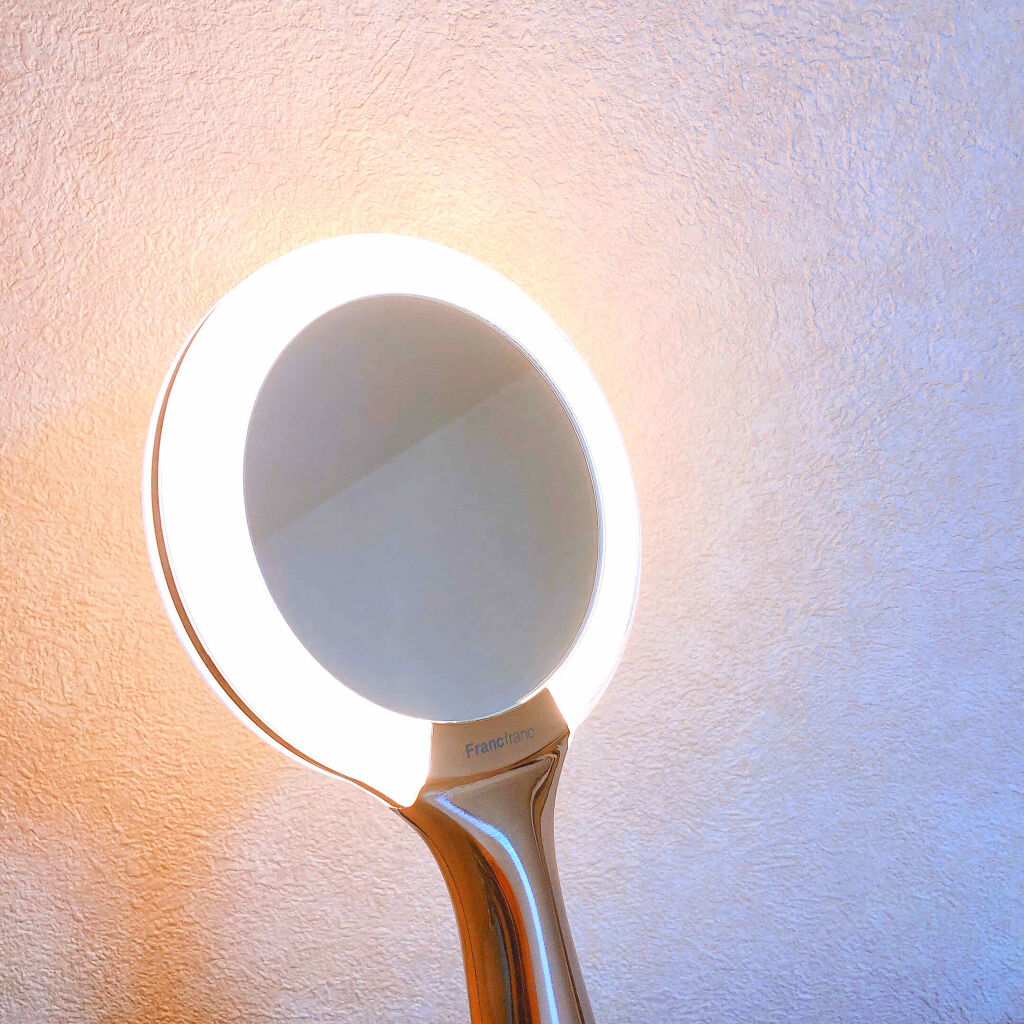 ルフレ ハンディミラーライト/フランフラン/その他化粧小物を使ったクチコミ（3枚目）