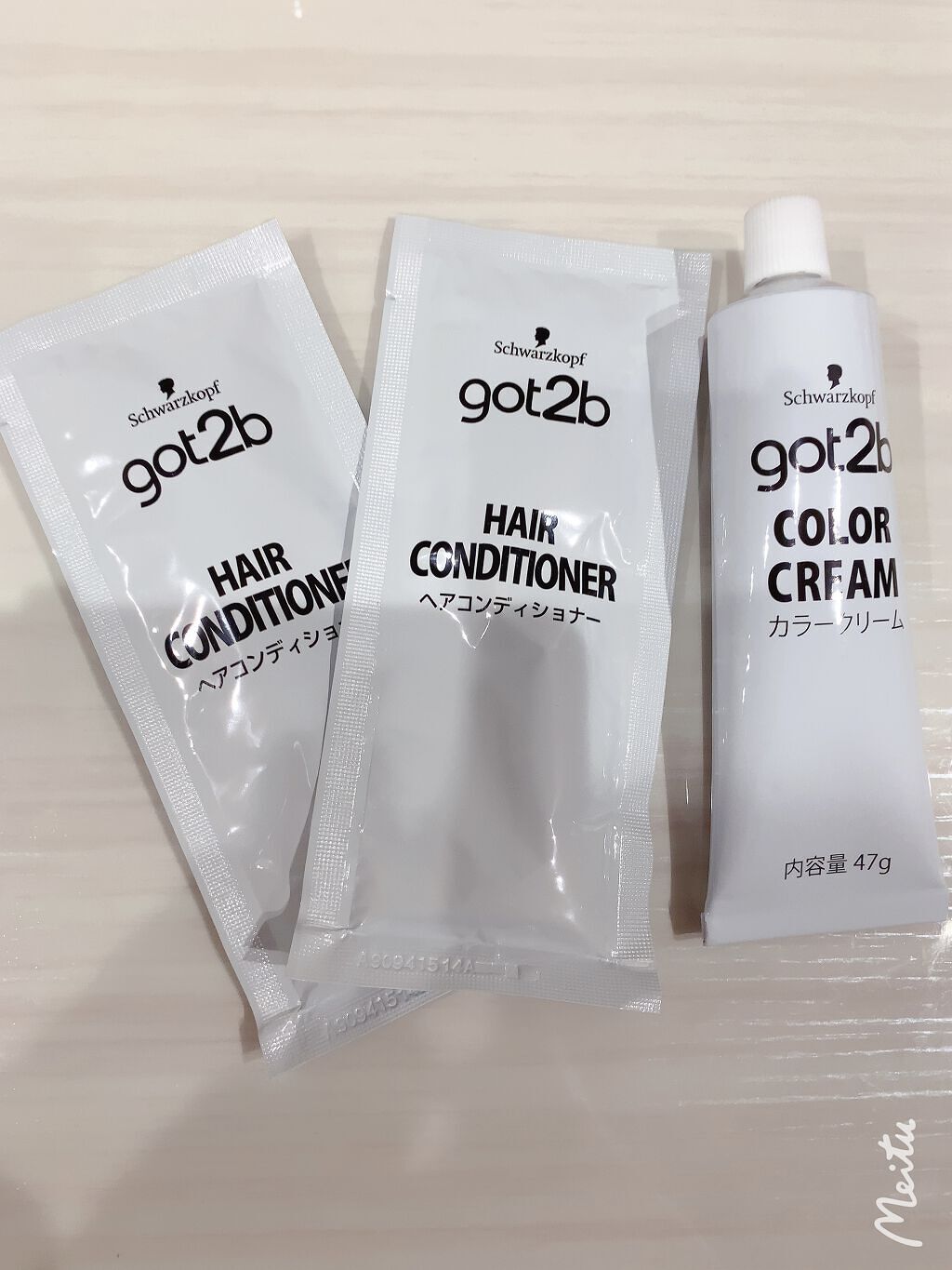 カラークリーム/got2b/ヘアカラーを使ったクチコミ（2枚目）