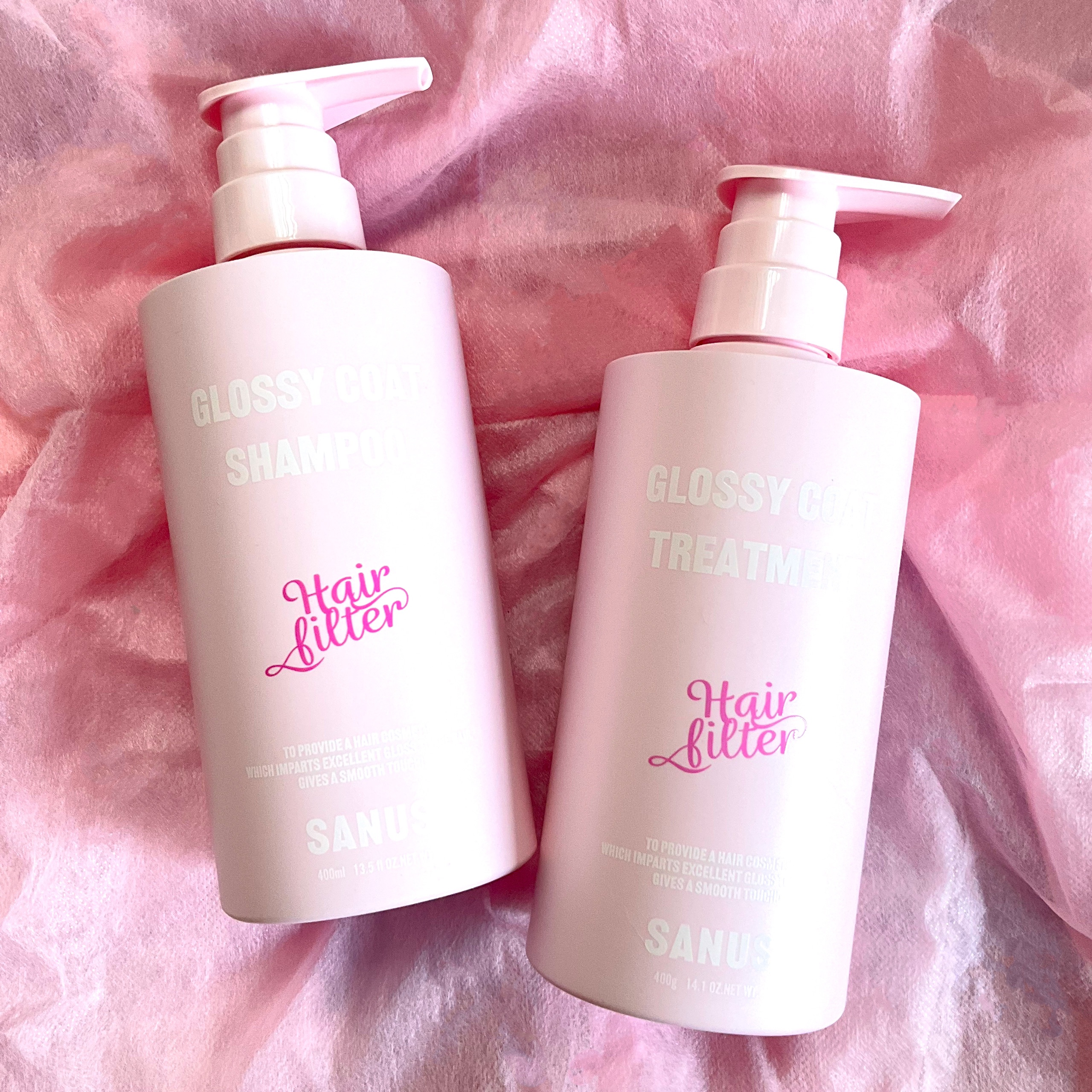 GLOSSY COAT SHAMPOO / TREATMENT/SANUS HAIR FILTER/市販シャンプーを使ったクチコミ（1枚目）