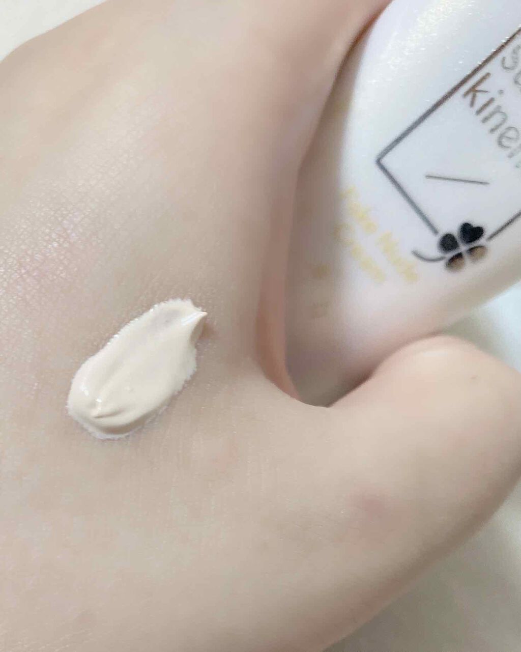 薬用美白 フェイクヌードクリーム ホワイトティーの香り/素肌記念日/化粧下地を使ったクチコミ（2枚目）