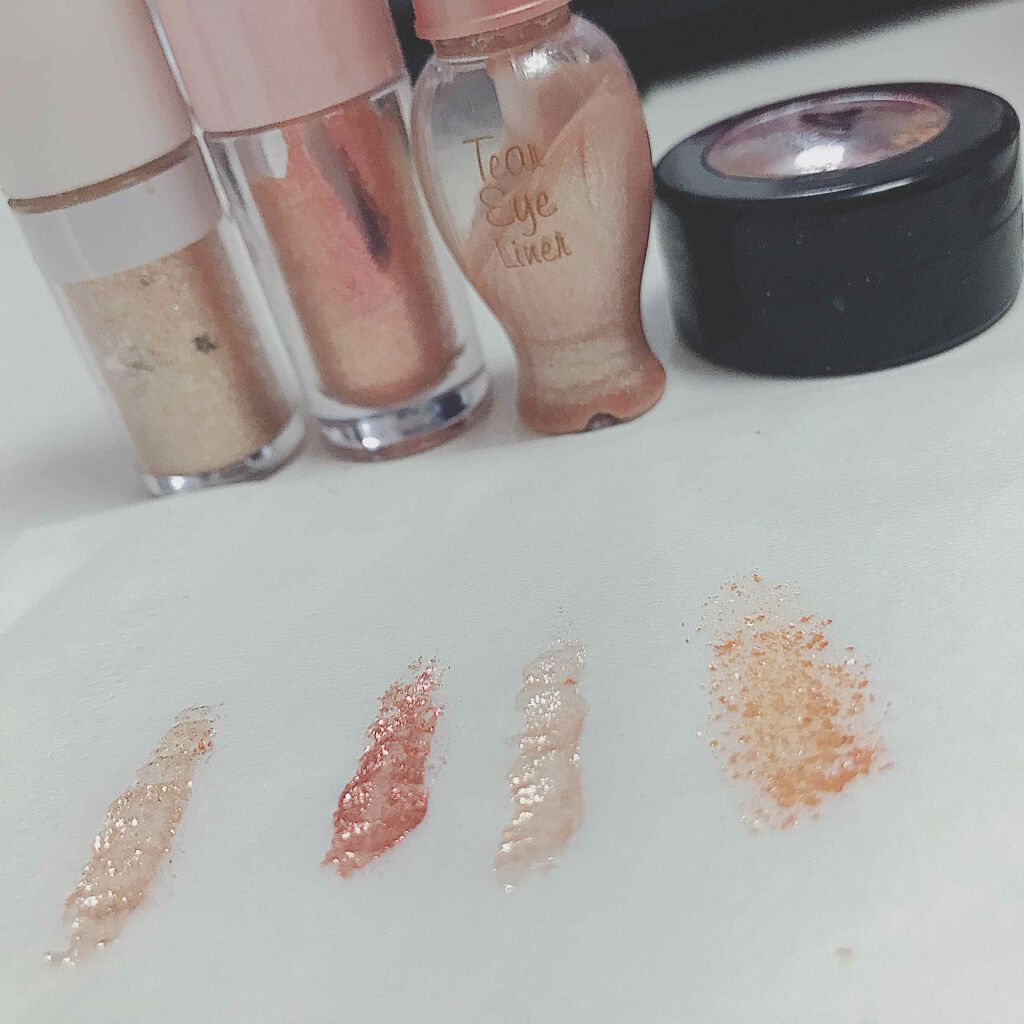 ミラーホリック リキッドアイズ BE101 シャンパンバブル/ETUDE/リキッドアイシャドウを使ったクチコミ（1枚目）