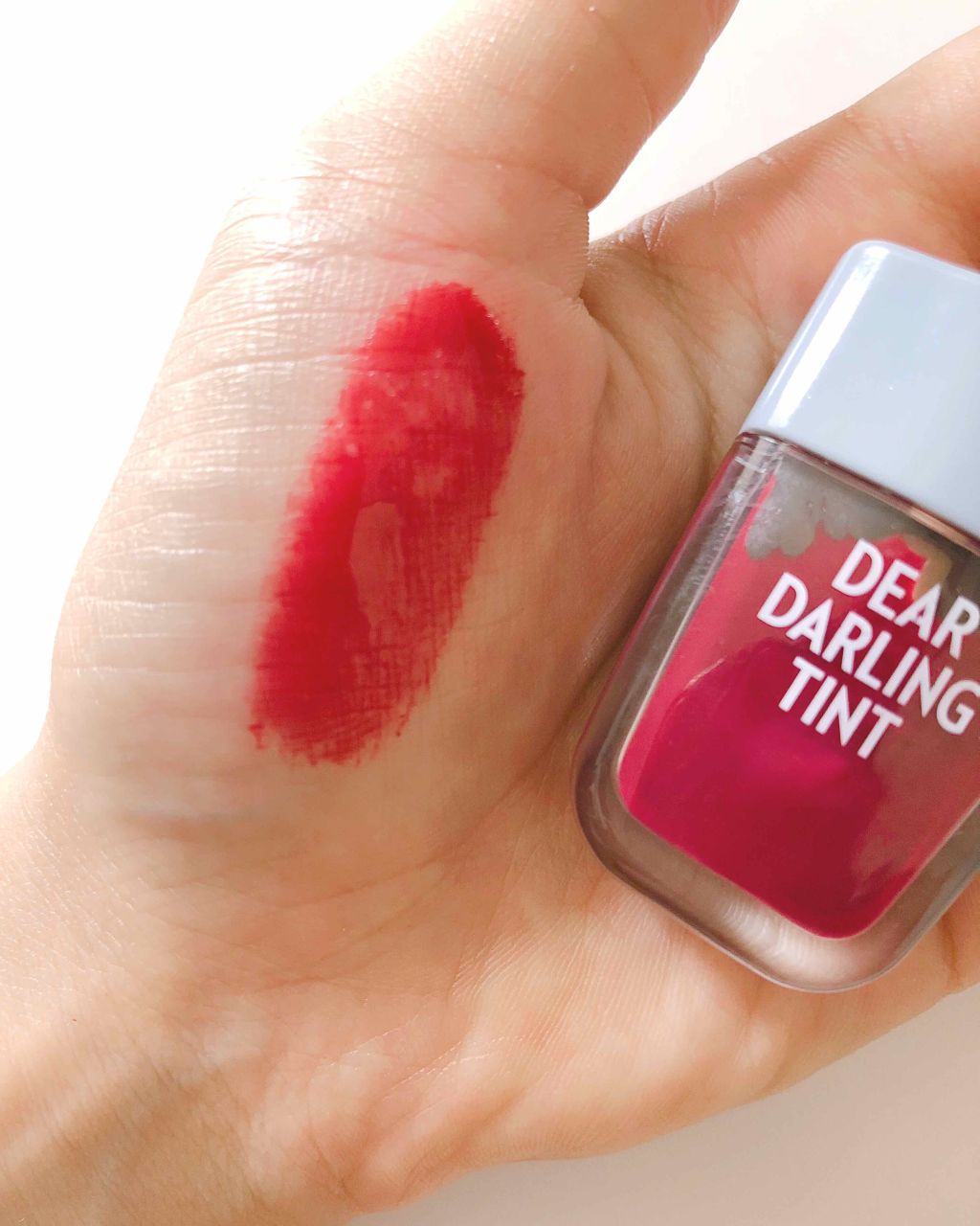 ディアダーリン ウォータージェルティント （アイスティント）/ETUDE/口紅を使ったクチコミ（2枚目）