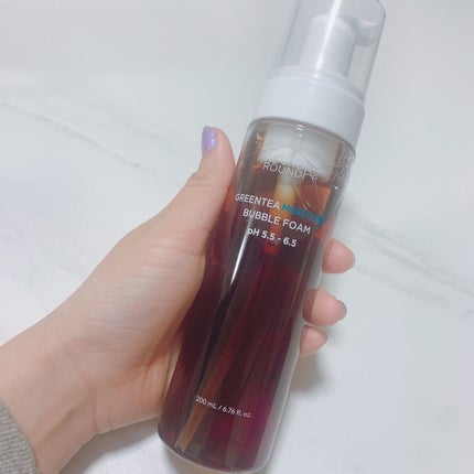 グリーンティーモイスチャーバブルフォーム/ラウンドアラウンド/泡洗顔を使ったクチコミ(4枚目)