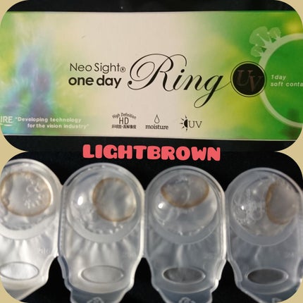 ネオサイトワンデー リングUV/Aire/ワンデー(1DAY)カラコンを使ったクチコミ(1枚目)