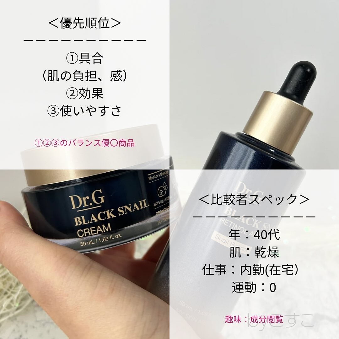 ブラックスネイル クリーム/Dr.G/フェイスクリームを使ったクチコミ(2枚目)