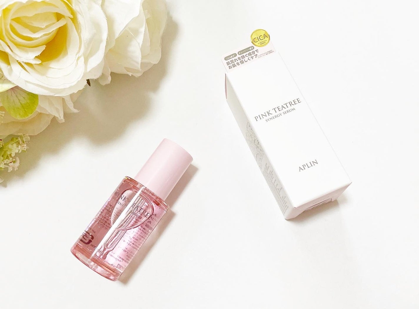 ピンクティーツリーシナジーセラム/APLIN/美容液を使ったクチコミ(1枚目)