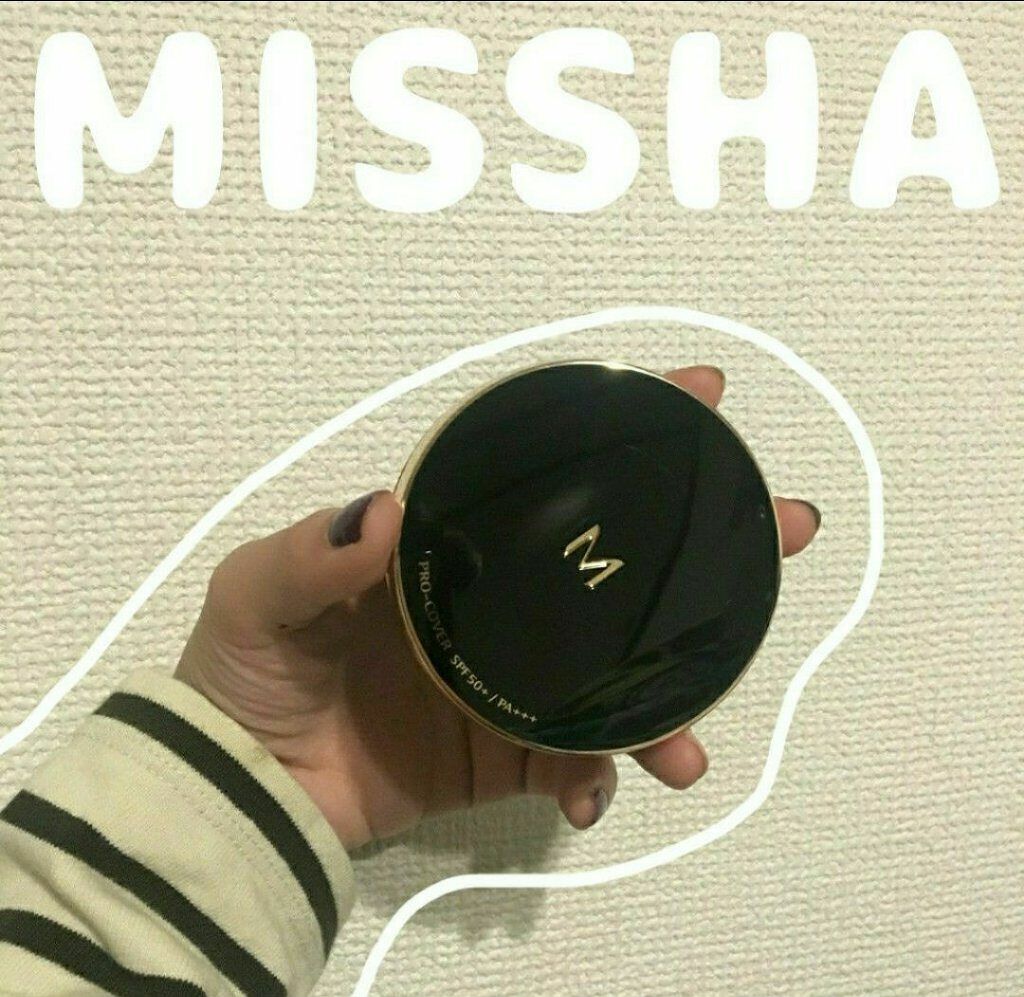 M クッション ファンデーション(プロカバー)/MISSHA/クッションファンデーションを使ったクチコミ（1枚目）