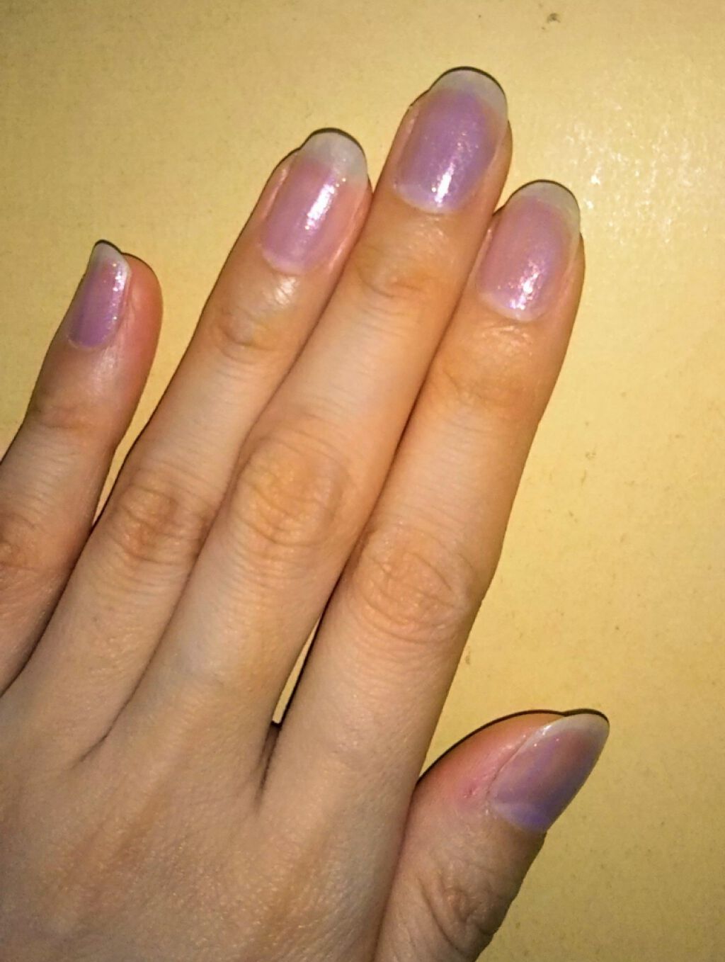 ナチュラルネイルカラーN 120 サンセットパープル/デュカート/マニキュアを使ったクチコミ（1枚目）