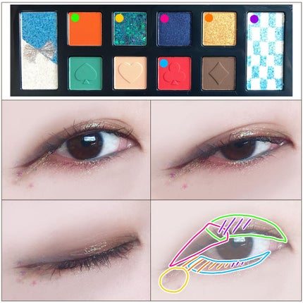 アリスドリームランドシリーズ 12色アイシャドウパレット(ZEESEA×大英博物館)/ZEESEA/アイシャドウパレットを使ったクチコミ(3枚目)