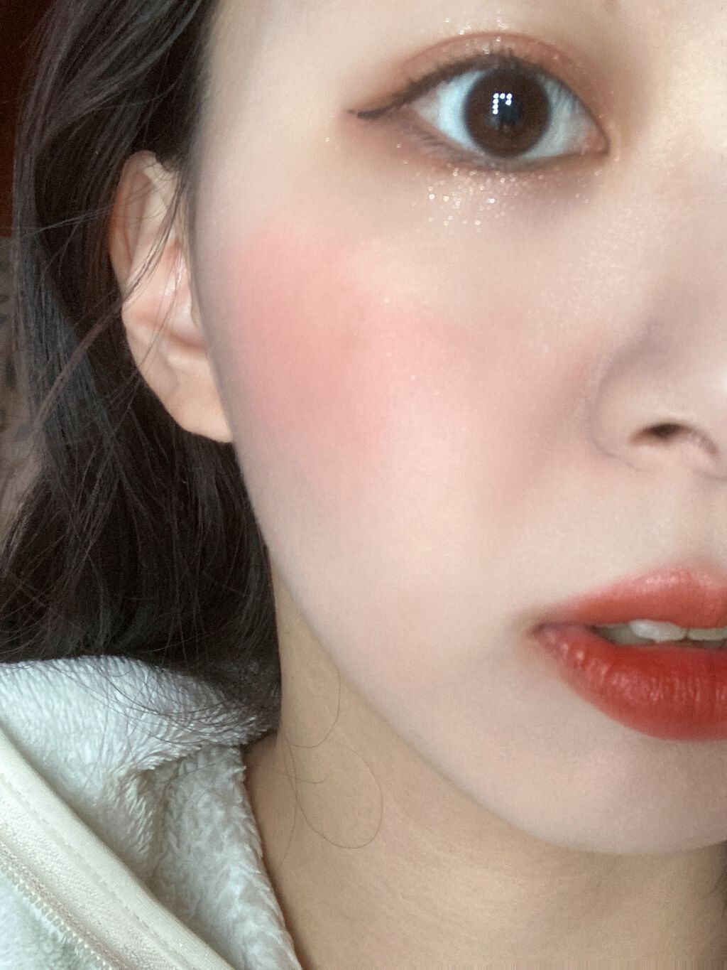 ナチュラル チークN/CEZANNE/パウダーチークを使ったクチコミ（3枚目）