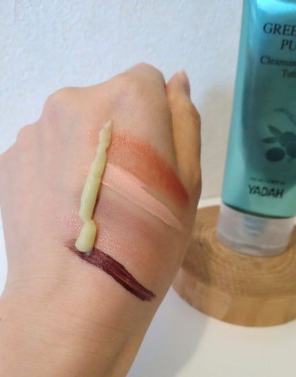グリーンティーピュアクレンジングバームチューブ/YADAH/クレンジングバームを使ったクチコミ(5枚目)