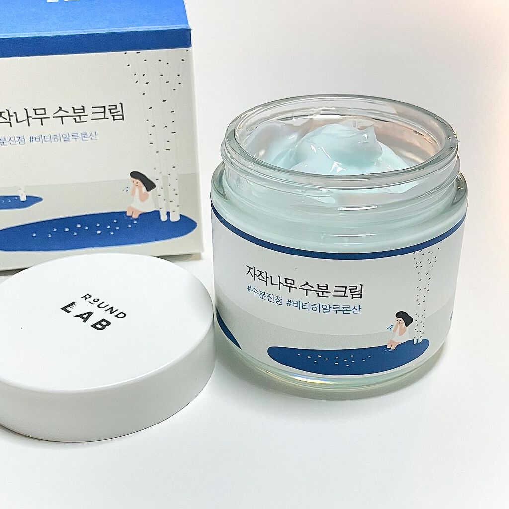 白樺水分クリーム/ROUND LAB/フェイスクリームを使ったクチコミ(5枚目)