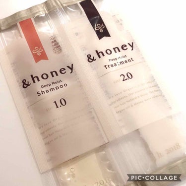 ディープモイスト シャンプー1.0／ヘアトリートメント2.0/&honey/シャンプー・コンディショナーを使ったクチコミ（1枚目）