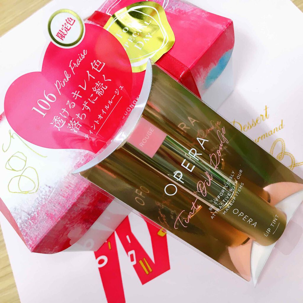 オペラ リップティント N 106 ピンクフレイズ(限定色)/OPERA/リップティントを使ったクチコミ（2枚目）