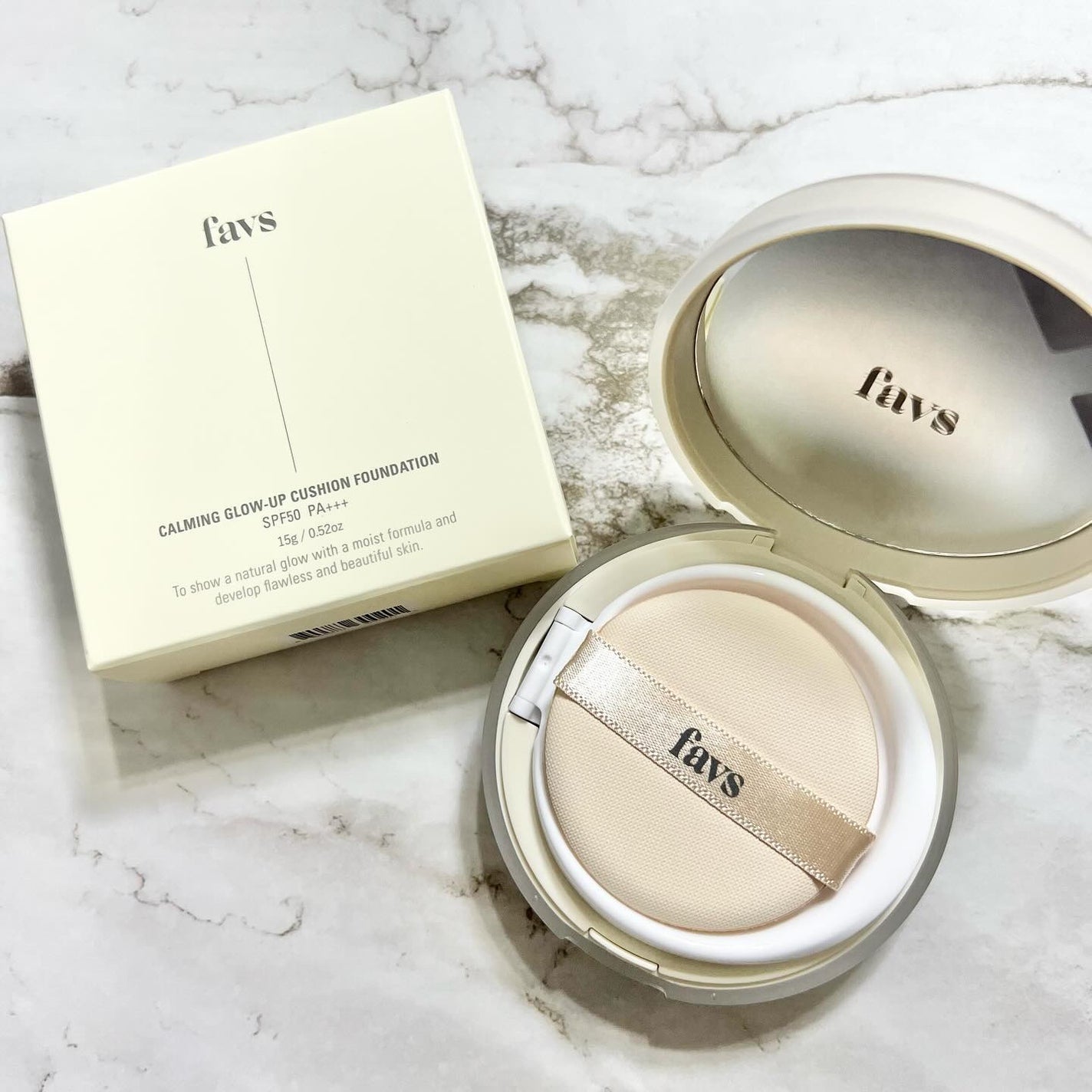 カーミンググロウアップクッションファンデーション/favs/リキッドファンデーションを使ったクチコミ(1枚目)