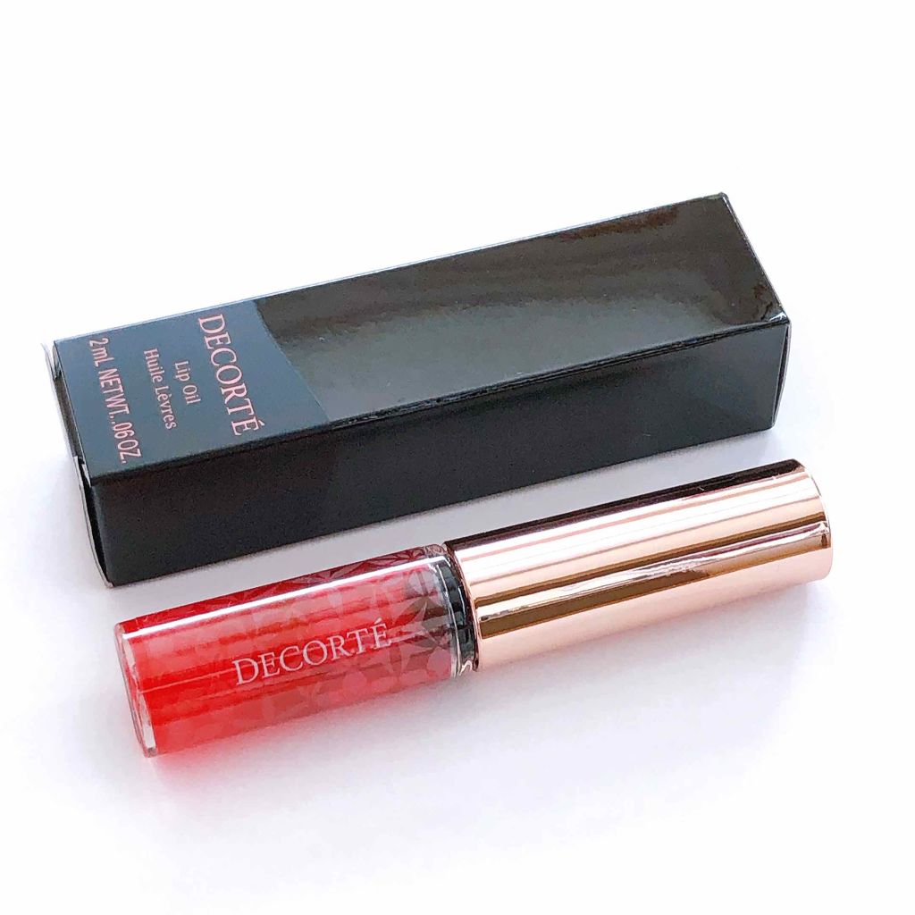 リップ オイル 03 luxe camellia/DECORTÉ/リップオイルを使ったクチコミ（1枚目）