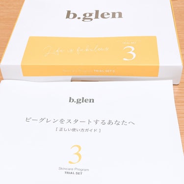 b.glen 7 day Special Set プログラム3のクチコミ「ニキビ・ニキビ跡にきくと噂のb.glenですが、トライアルセットが1100円 (税込)の送料無.....」（3枚目）